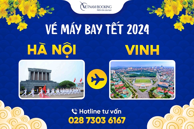 Săn vé máy bay Tết từ Hà Nội đi Vinh, nhiều ưu đãi Tết 2024